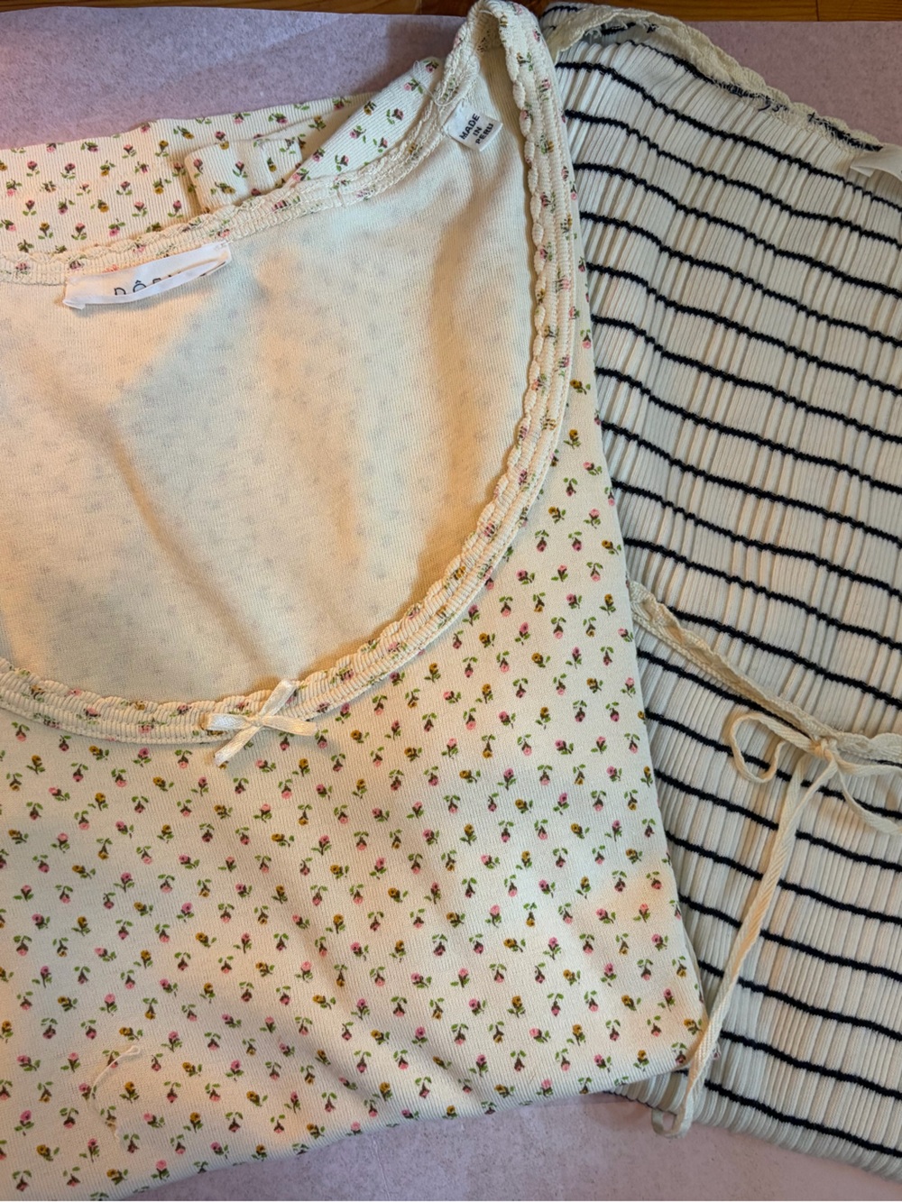 Two Piece Doen 💯 Cotton Tshirt Bundle